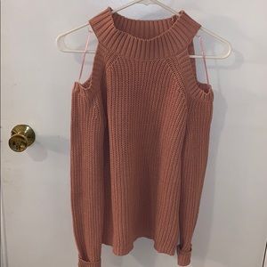 Blush Cut Shoulder Sweater!